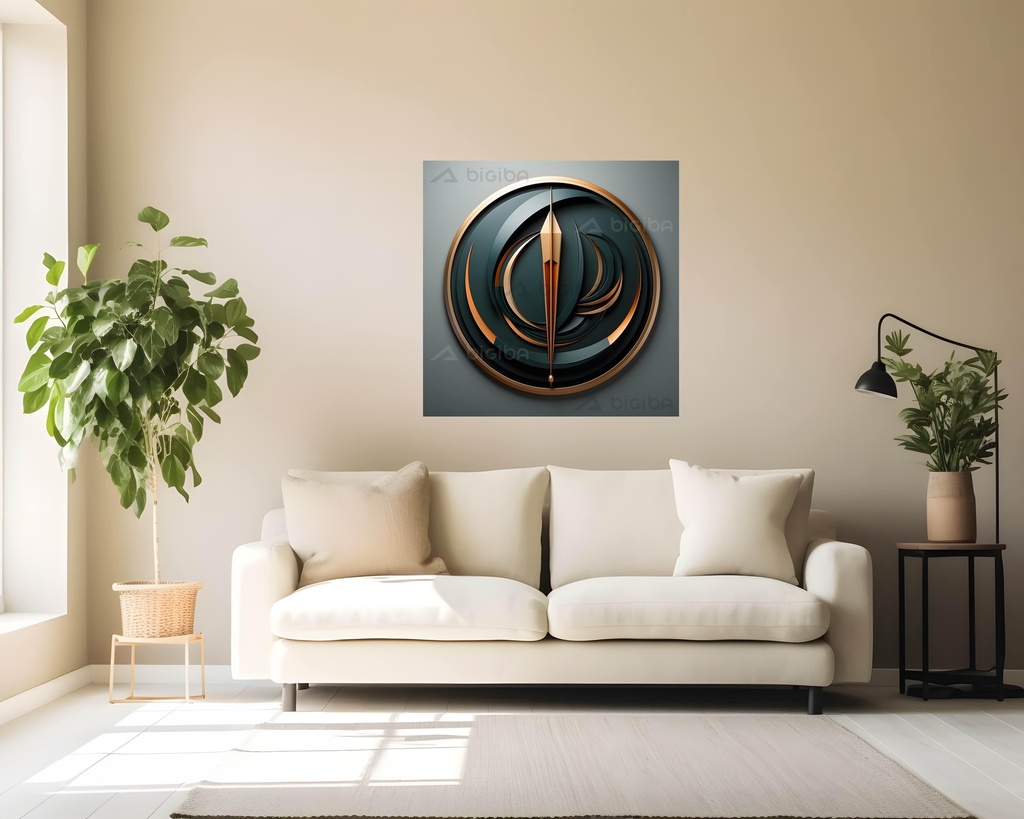 Golden Swirl Elegance