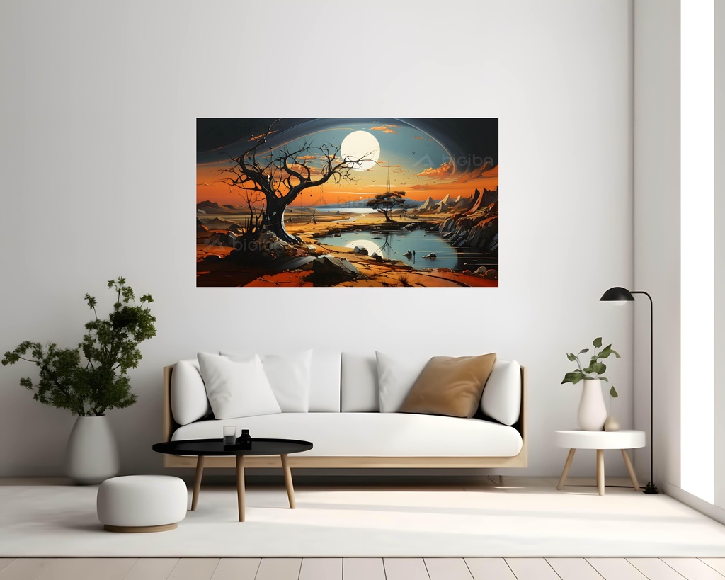 Desert Oasis Twilight