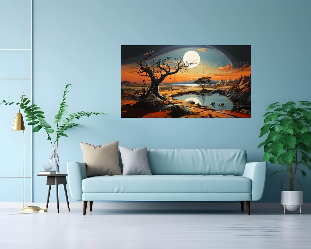 Desert Oasis Twilight