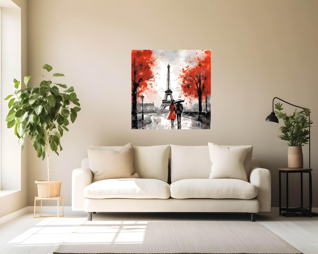 Autumn Embrace in Paris