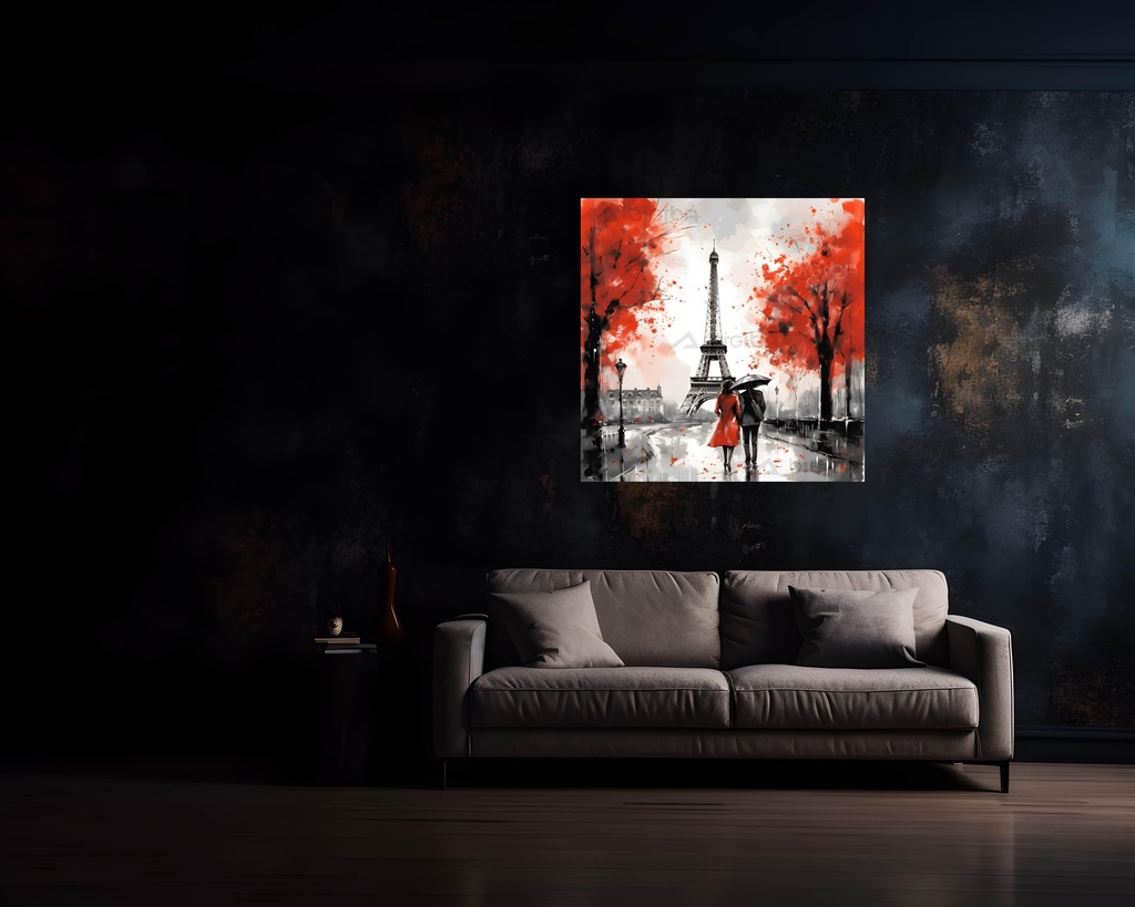 Autumn Embrace in Paris