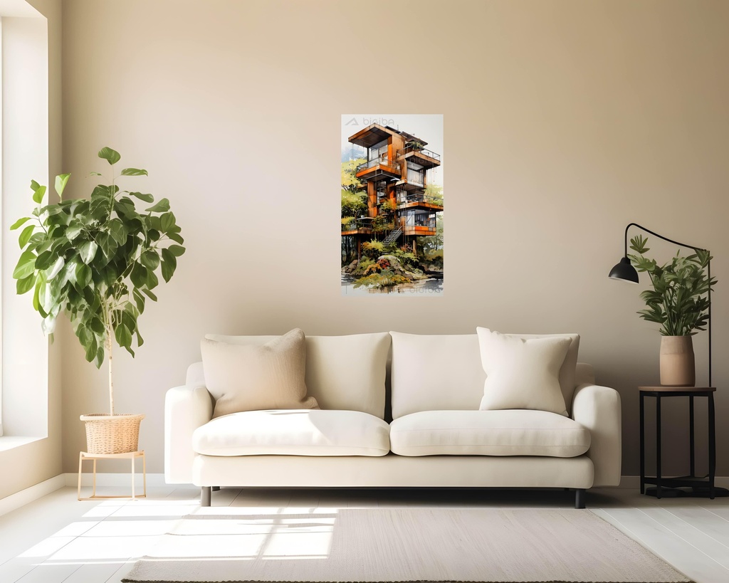 Autumn Awe: A Modern Treehouse