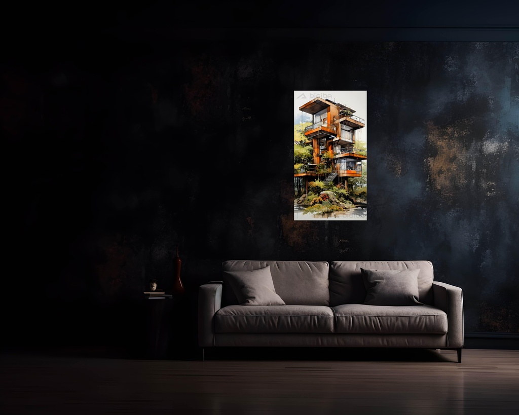 Autumn Awe: A Modern Treehouse