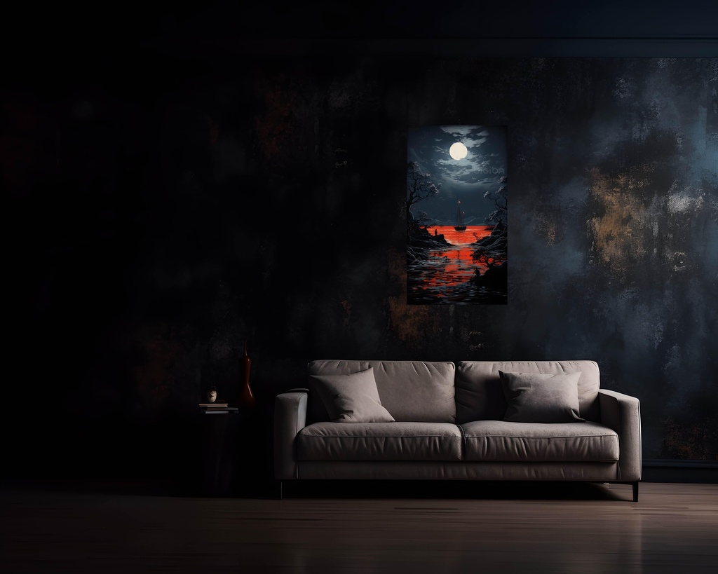 Crimson Moonlit Voyage