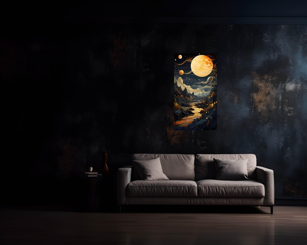 Lunar Whispers by the Stream