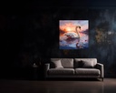 Swan Serenade at Sunset