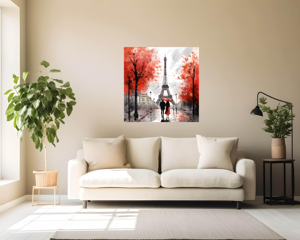 Parisian Romance in Crimson
