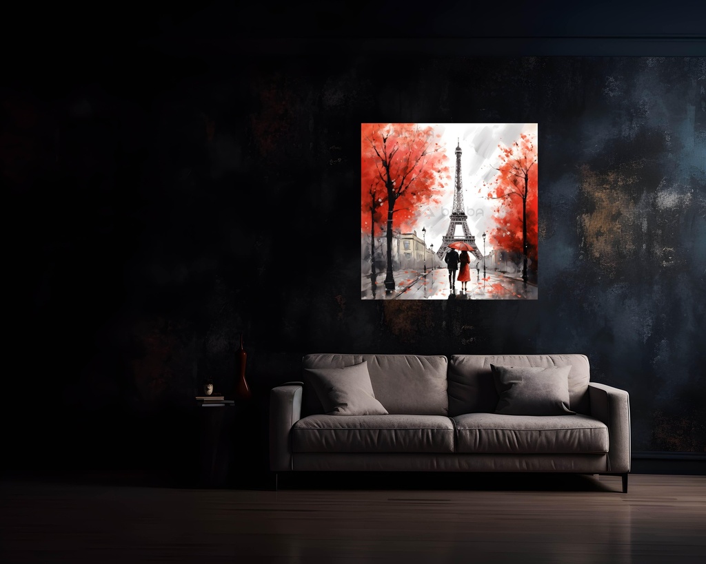 Parisian Romance in Crimson