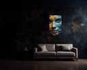 Azure Gaze: A Liquid Artistry