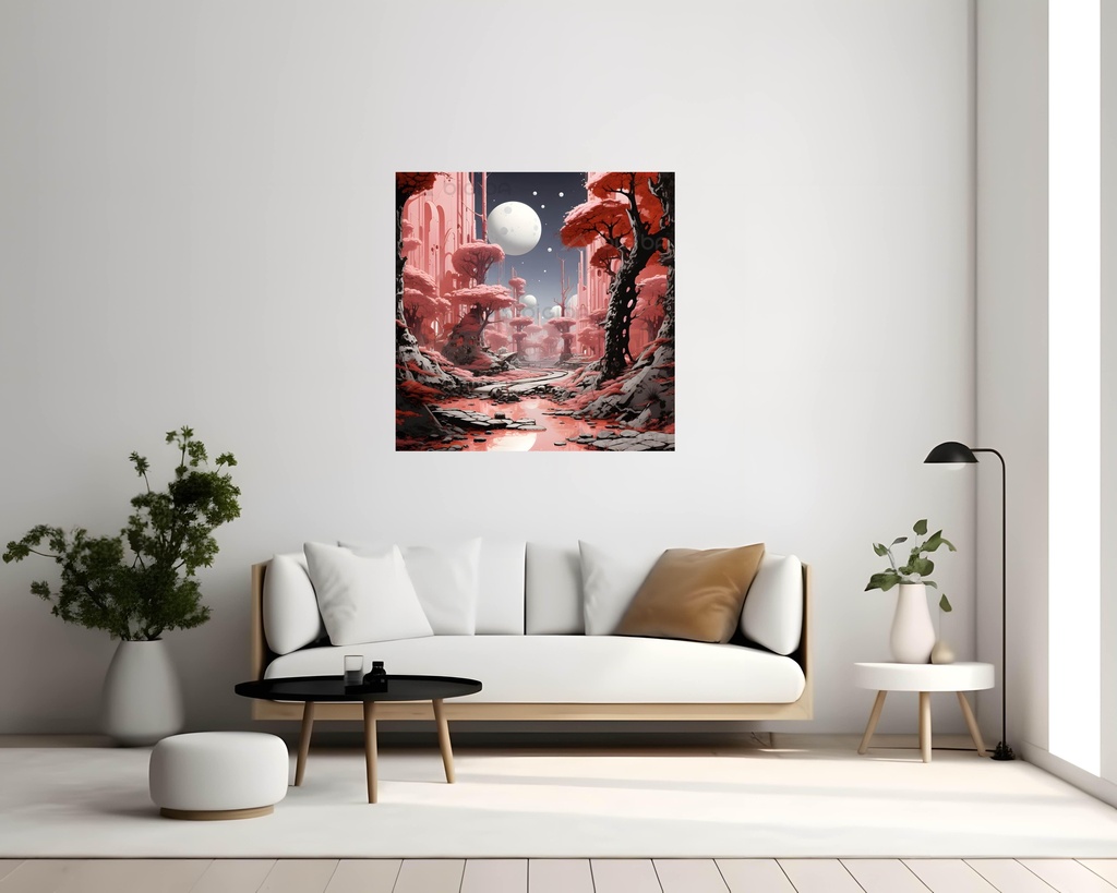 Crimson Cosmos Grove