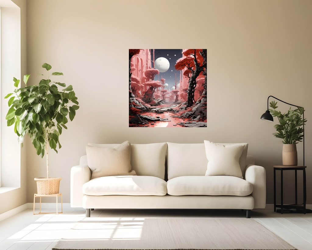 Crimson Cosmos Grove