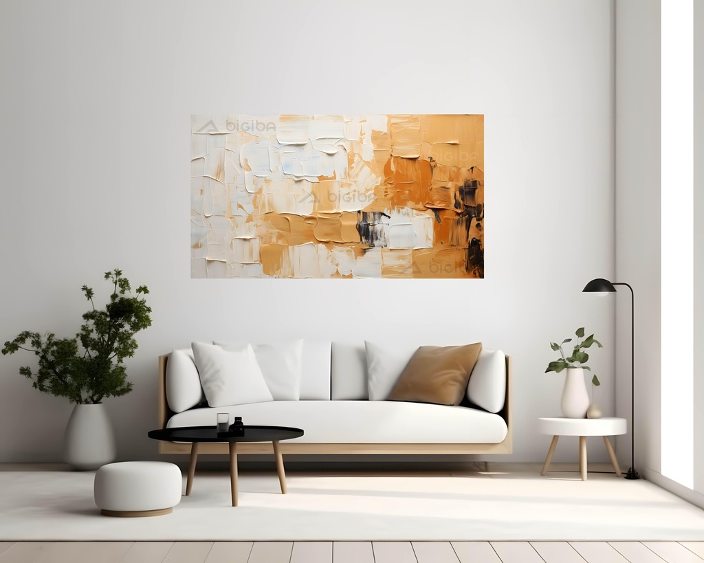 Amber Brushstrokes