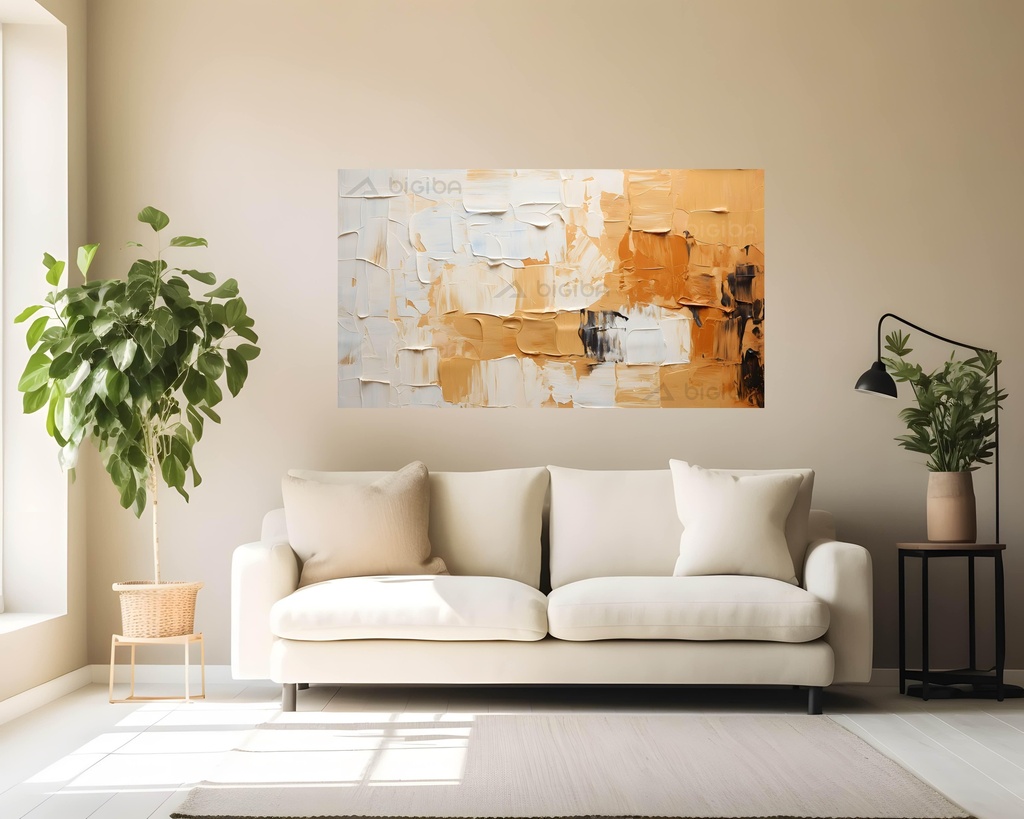 Amber Brushstrokes