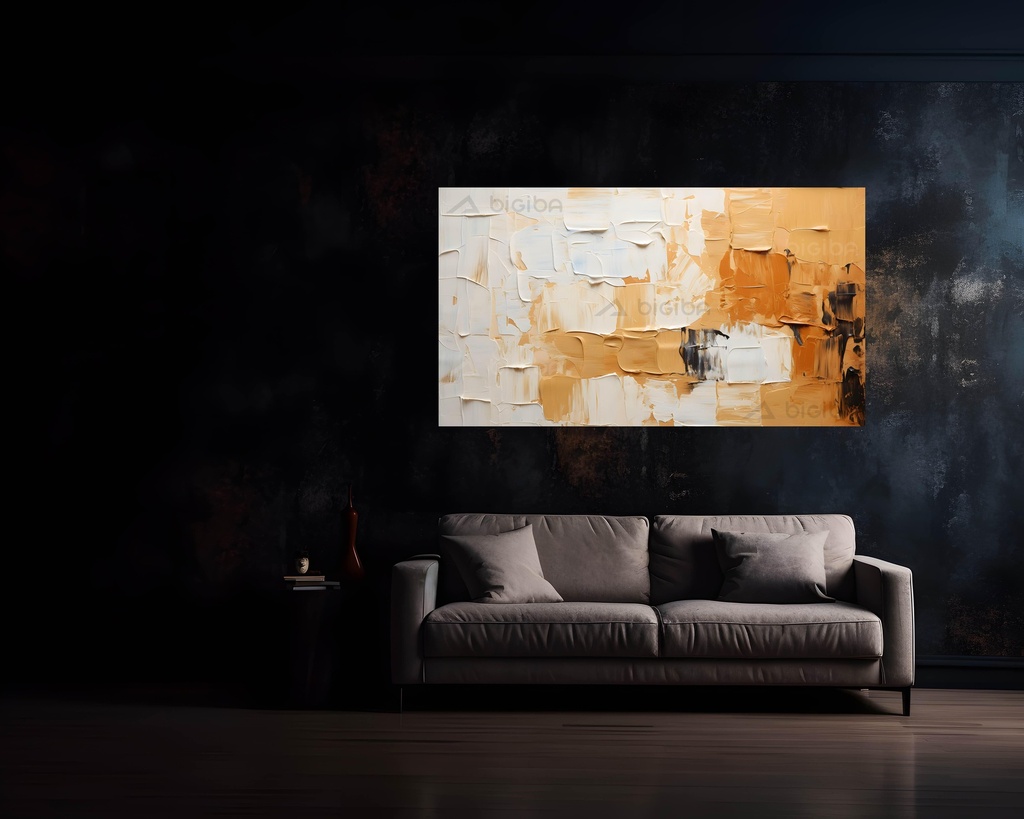 Amber Brushstrokes