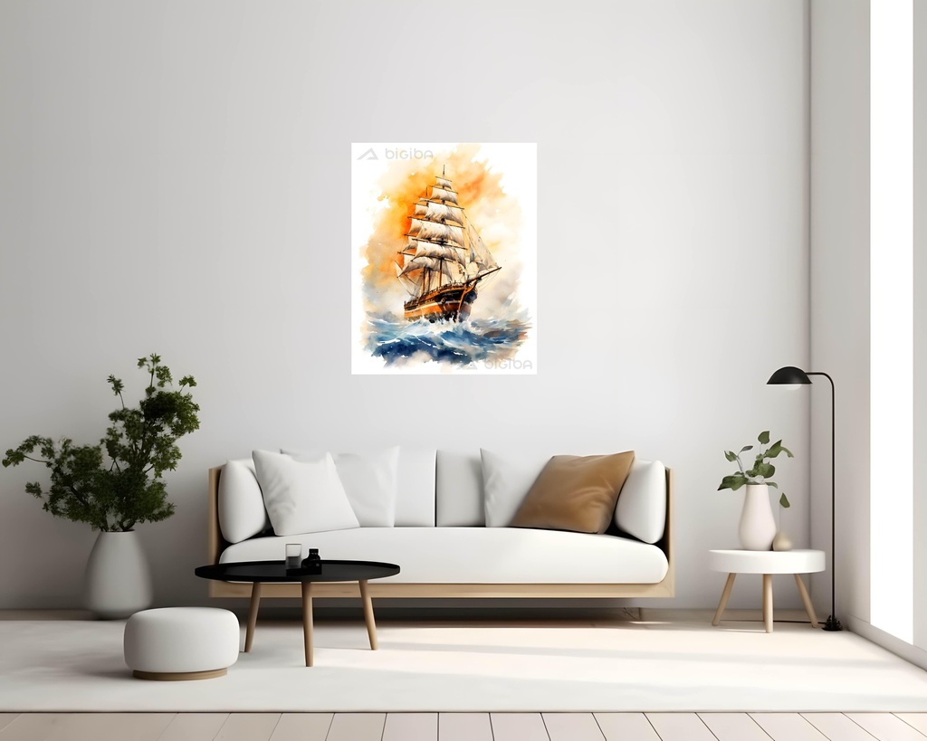 Sailing the Amber Sunset