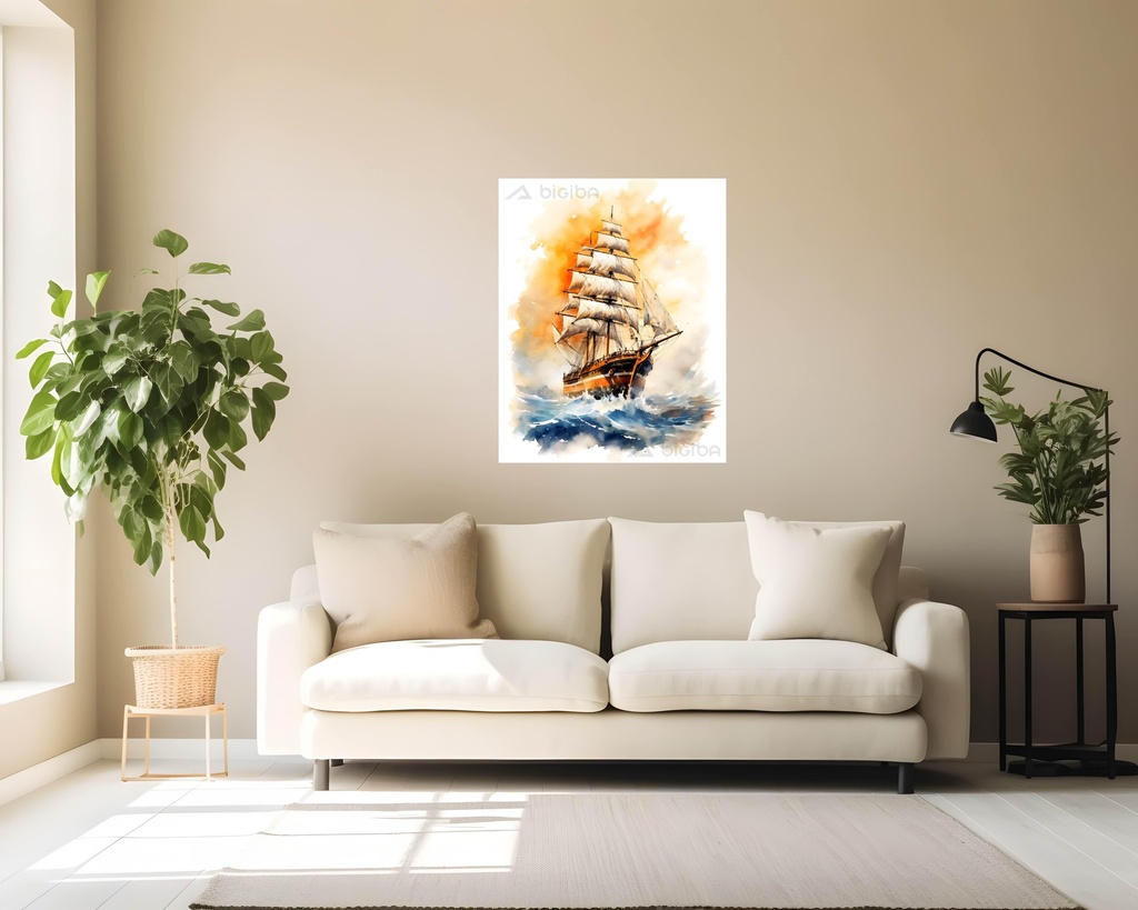Sailing the Amber Sunset