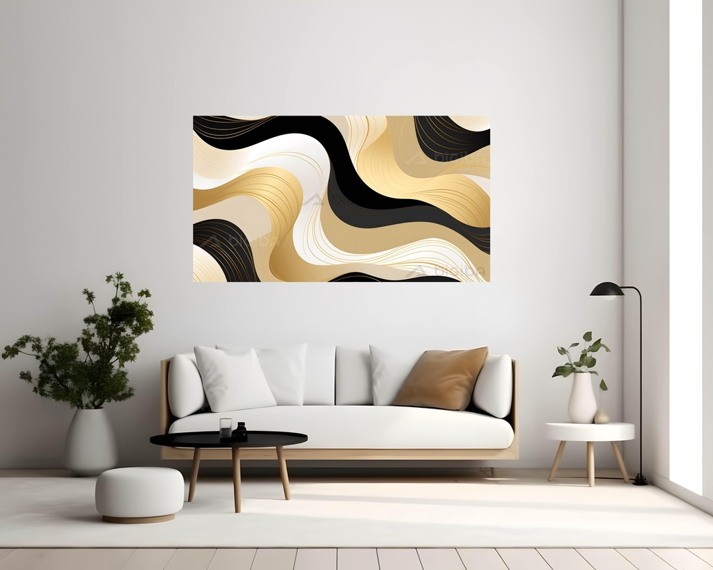 Golden Serenity Waves