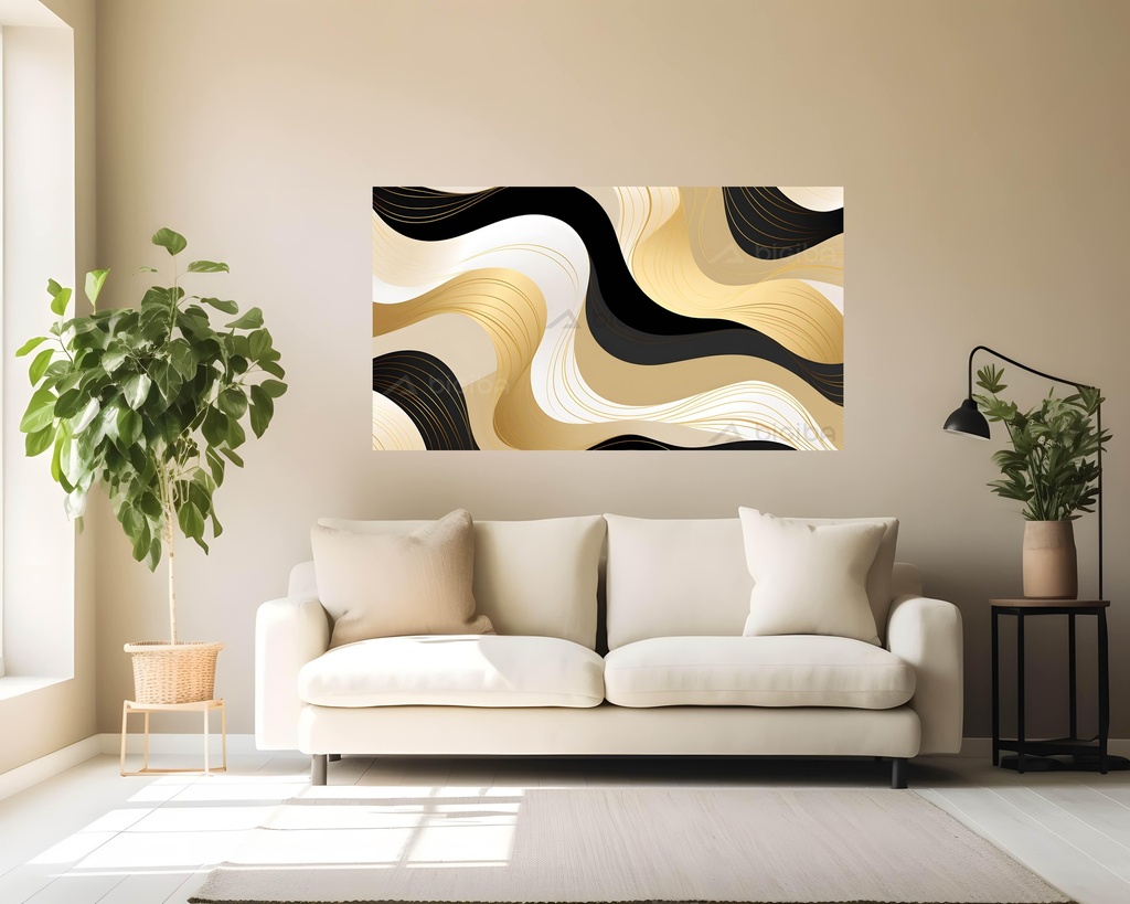 Golden Serenity Waves