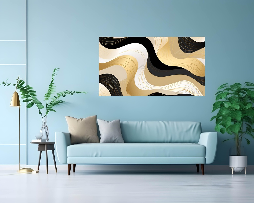 Golden Serenity Waves