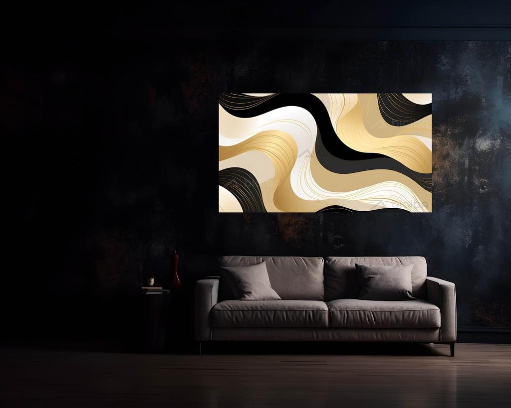 Golden Serenity Waves