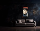 Mystic Gaze: Enigma in Blue