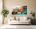 Aqua and Amber Symphony