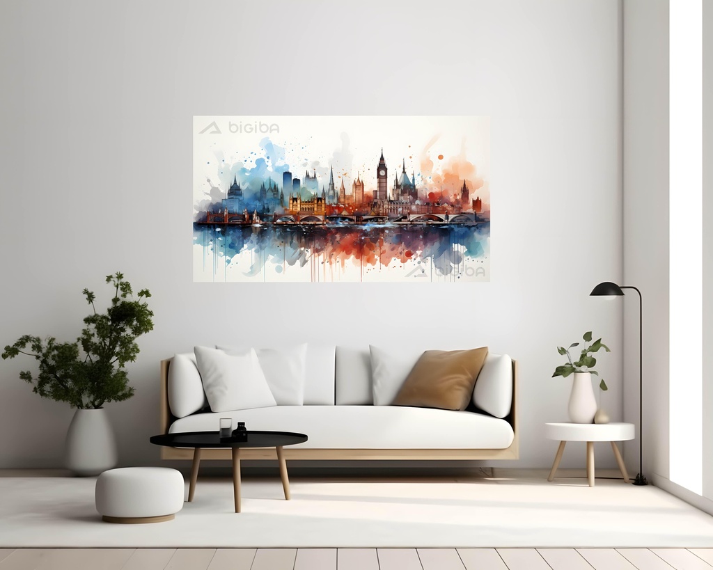 Watercolor Metropolis Dreams