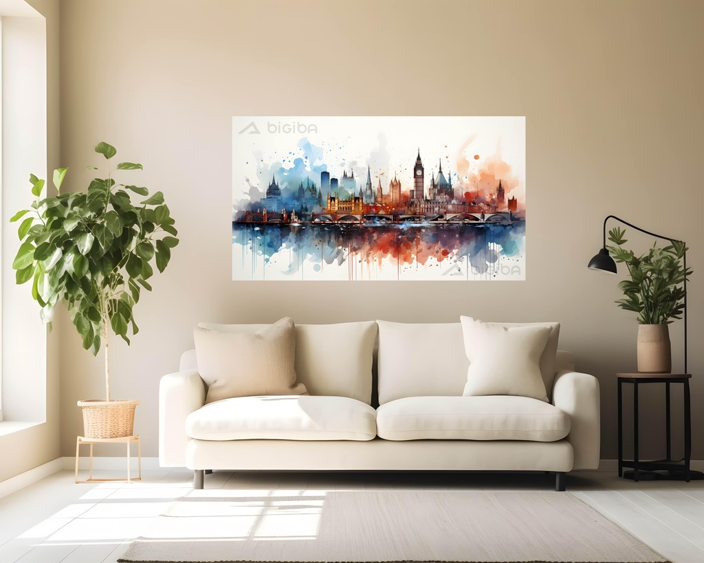Watercolor Metropolis Dreams