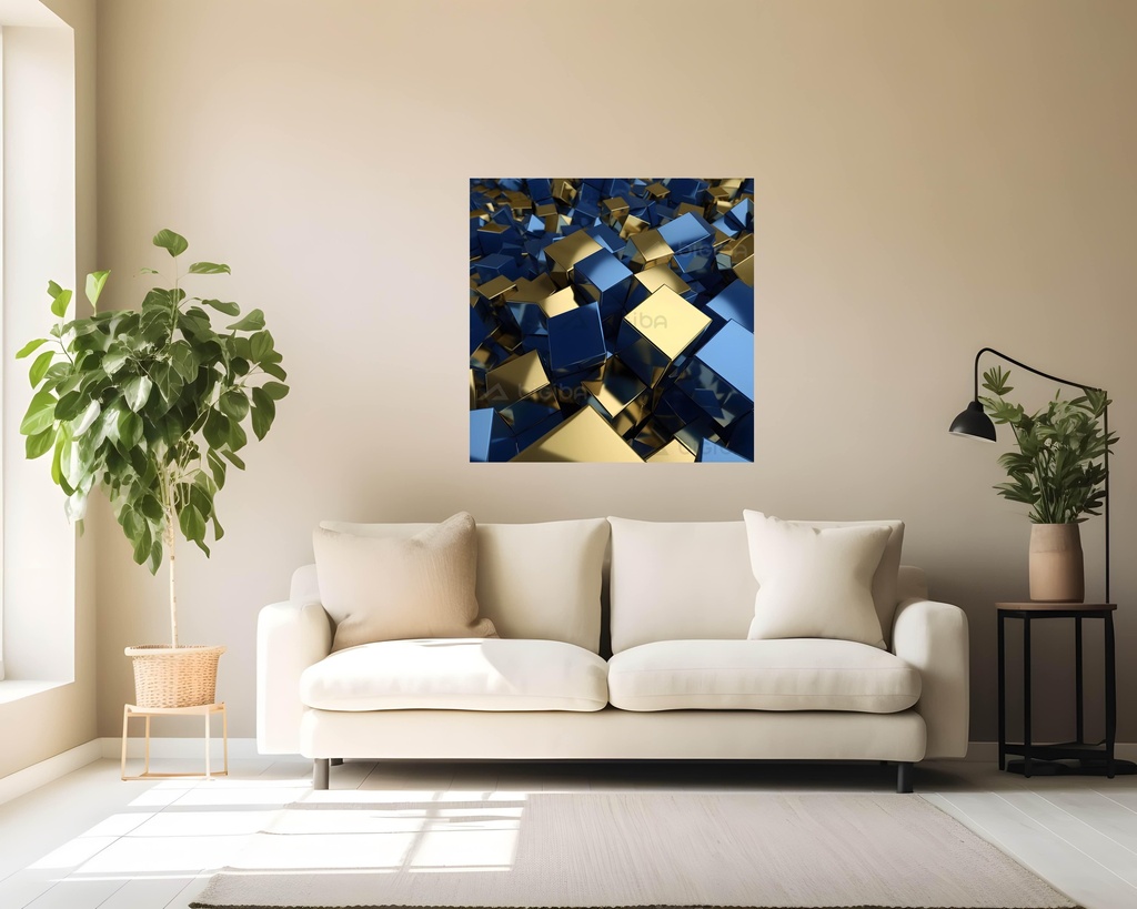Cubist Gold and Azure