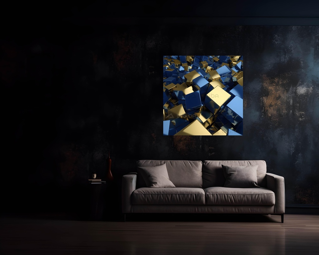 Cubist Gold and Azure