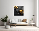 Cosmic Orbs and Textured Elegance