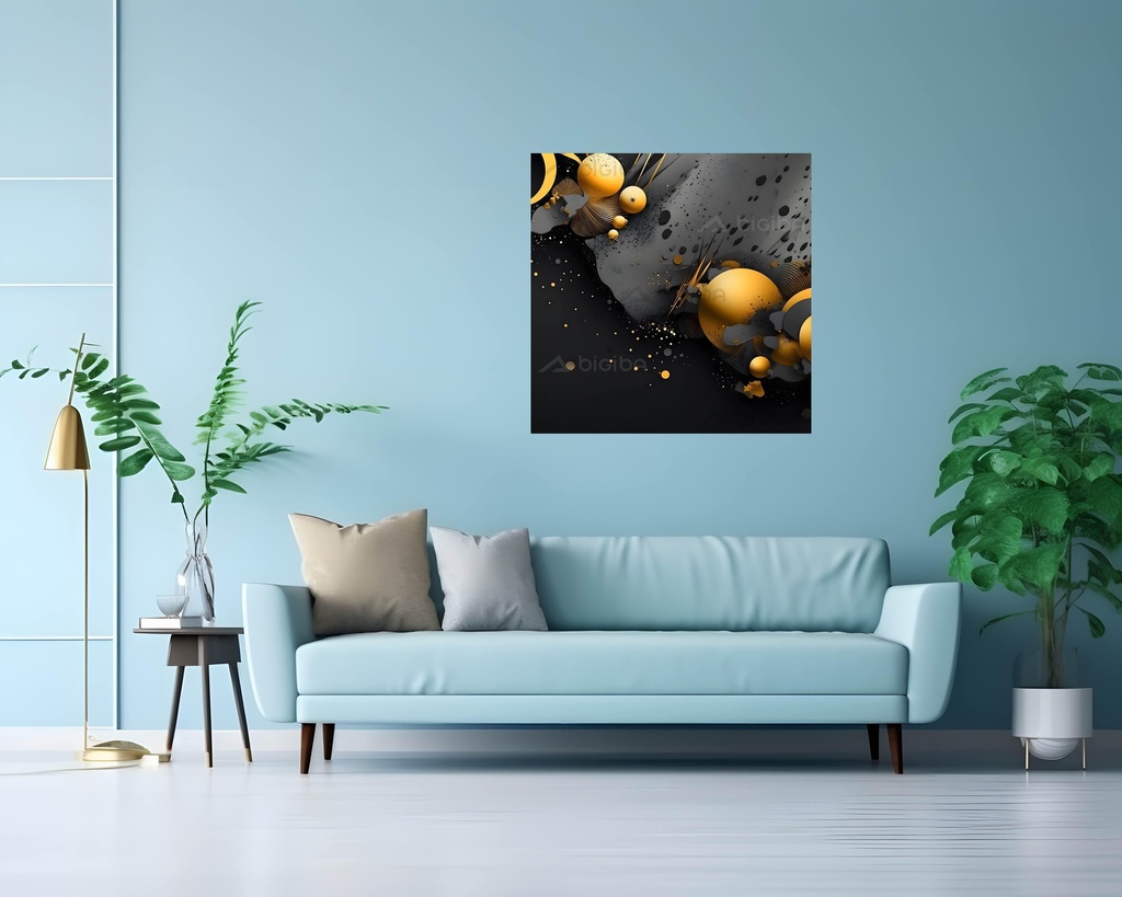 Cosmic Orbs and Textured Elegance