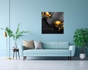 Cosmic Orbs and Textured Elegance