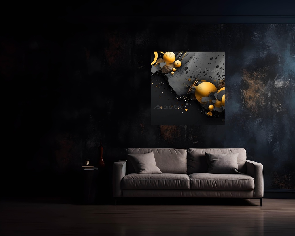 Cosmic Orbs and Textured Elegance