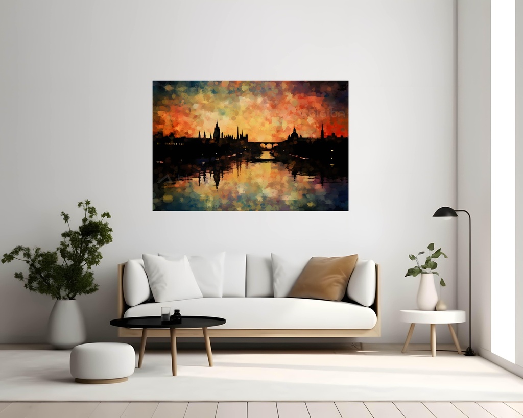 Sunset Serenade over the Siene