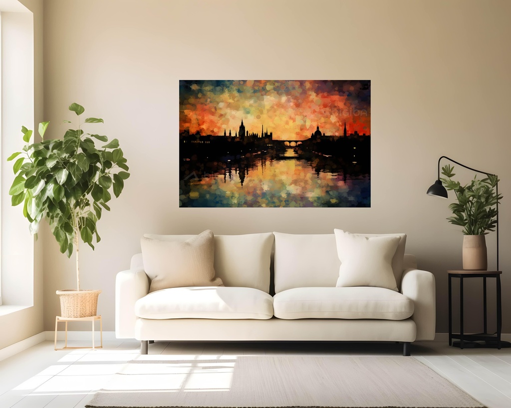 Sunset Serenade over the Siene