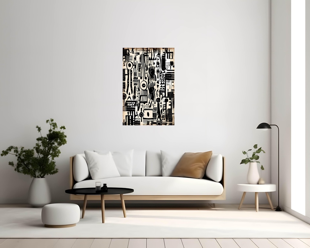 Tribal Echoes in Monochrome