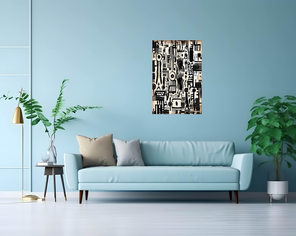 Tribal Echoes in Monochrome