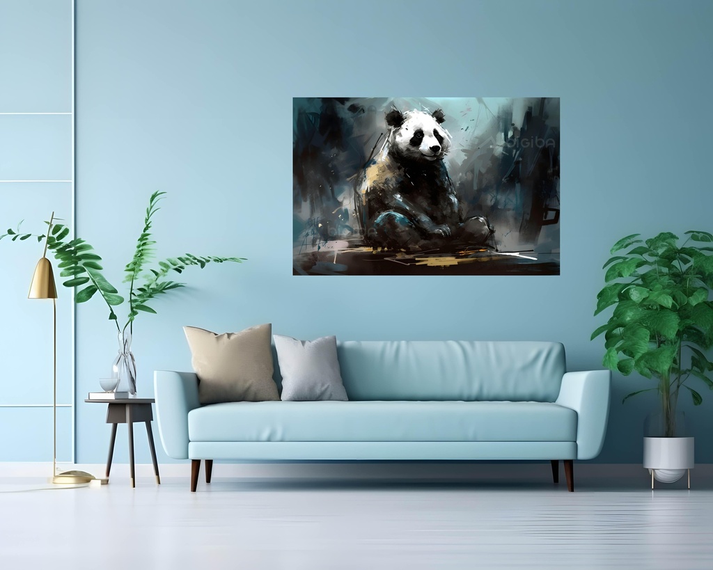 Panda's Pensive Portrait