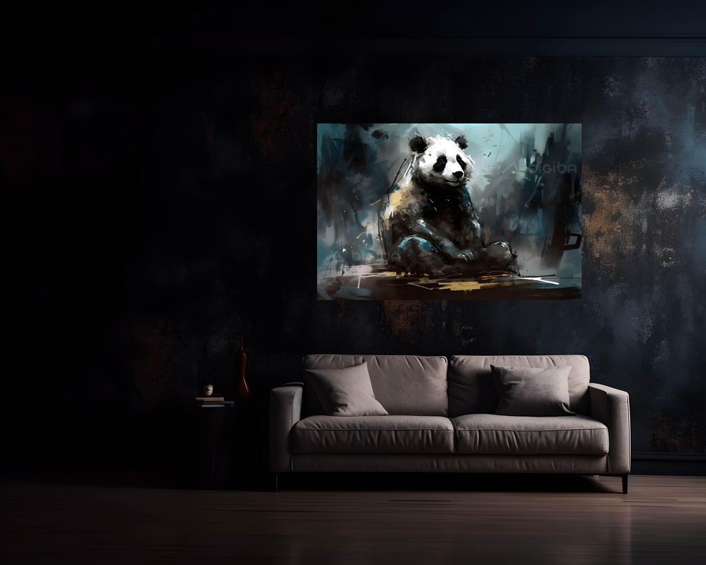 Panda's Pensive Portrait