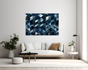 Azure Geometric Tapestry