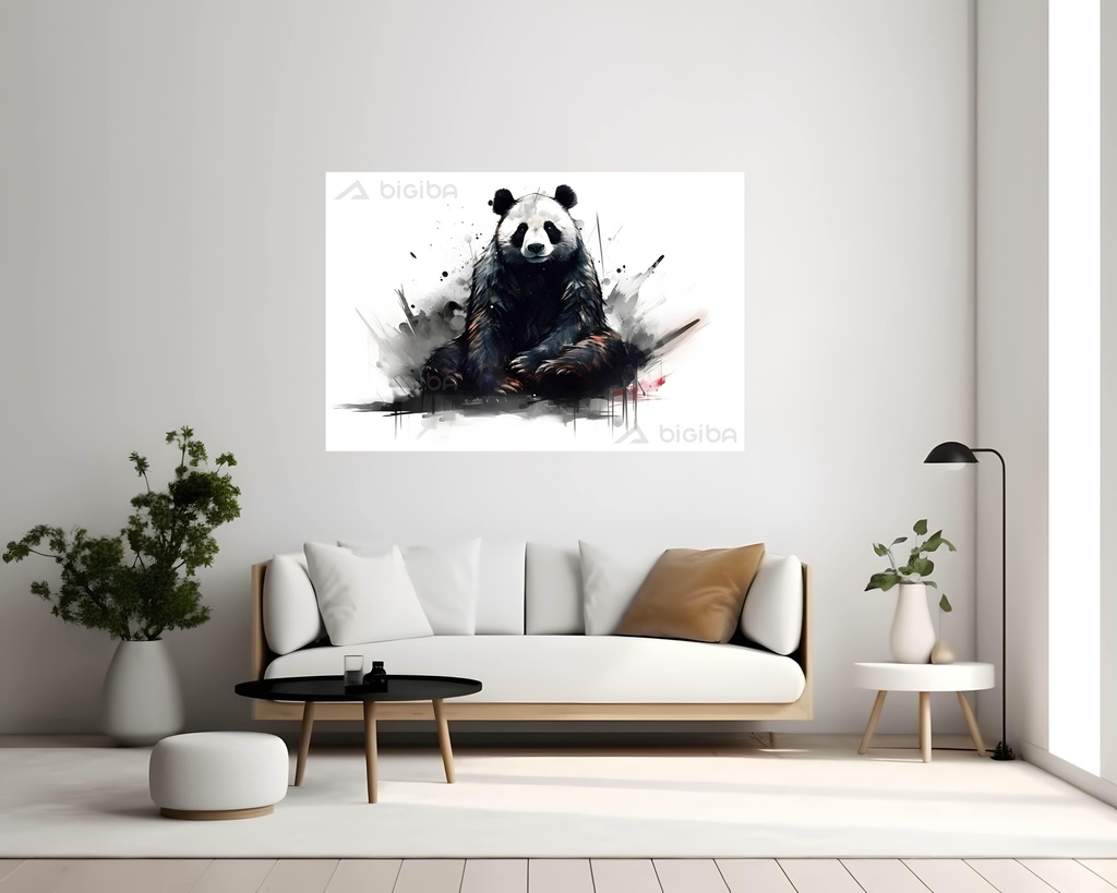 Ink Splashed Panda