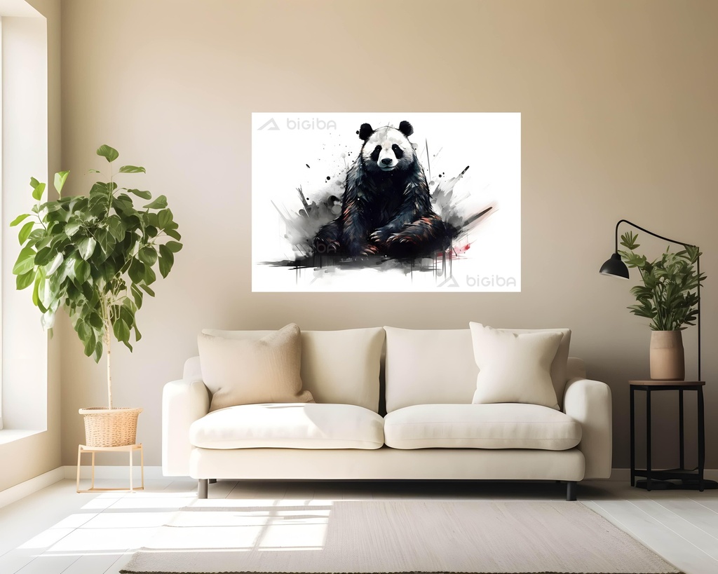 Ink Splashed Panda