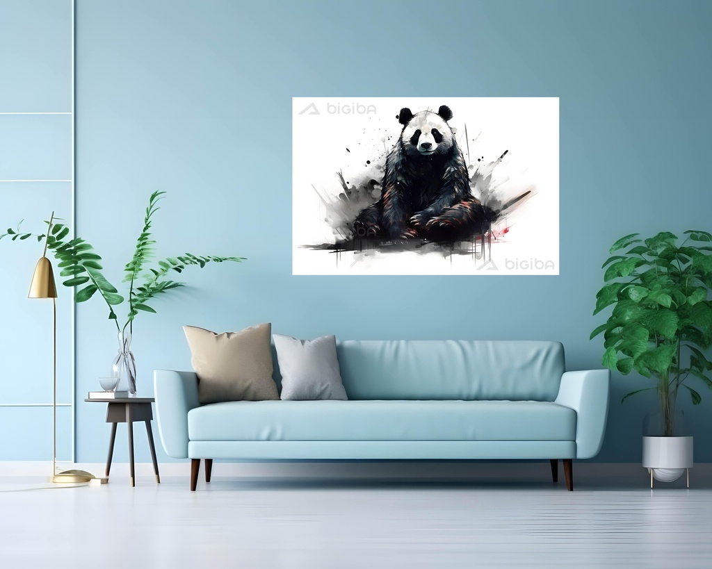 Ink Splashed Panda