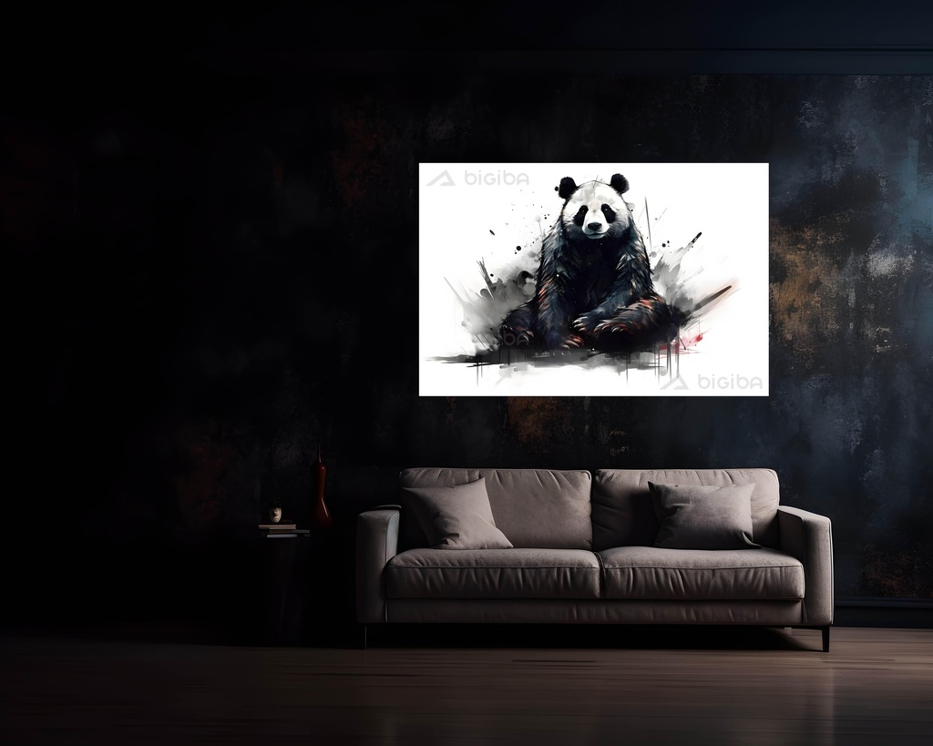 Ink Splashed Panda
