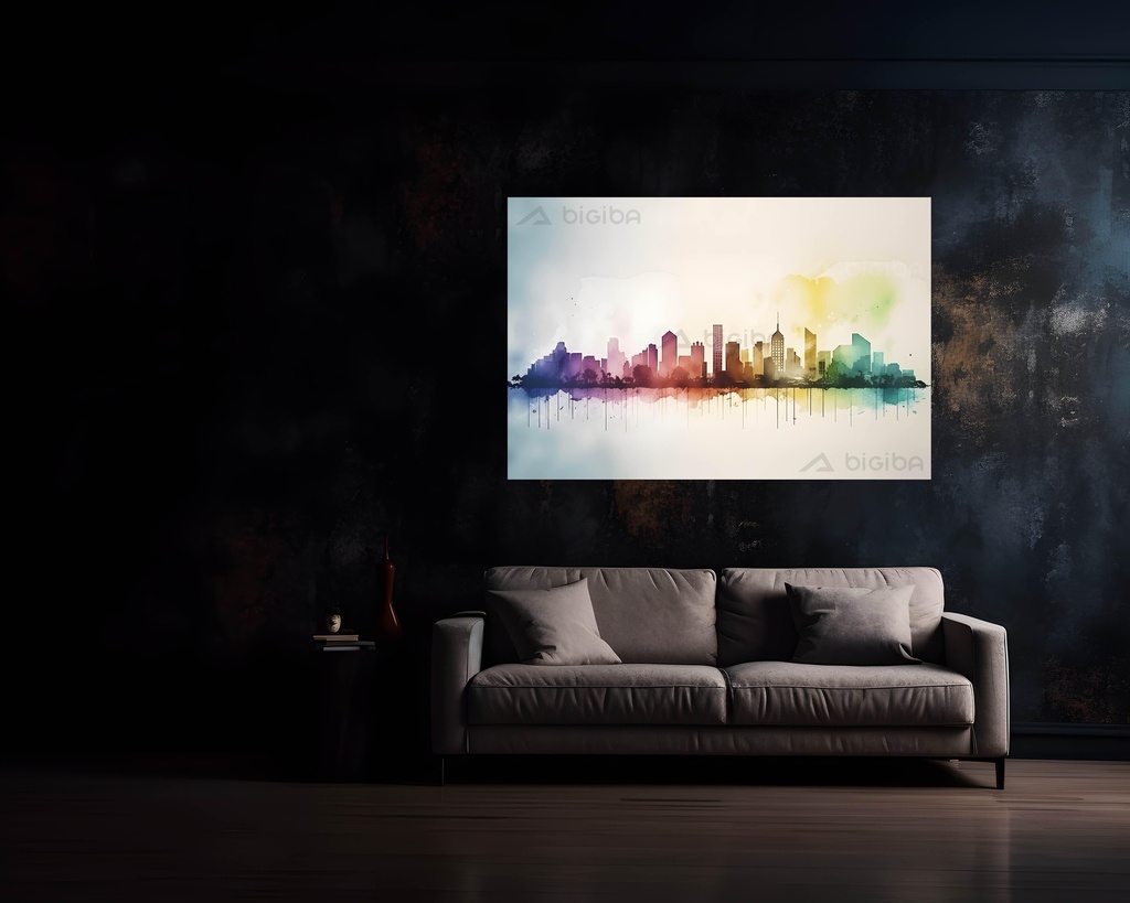 Urban Watercolor Dreamscape