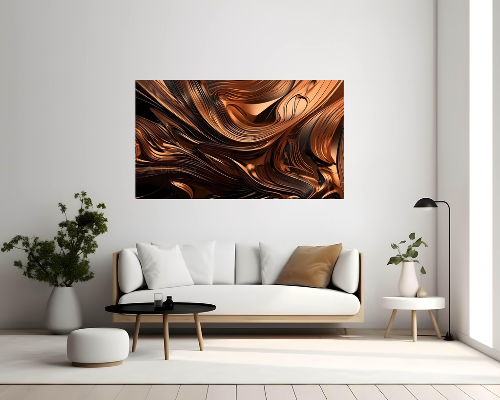Copper Whirls: An Abstract Vortex