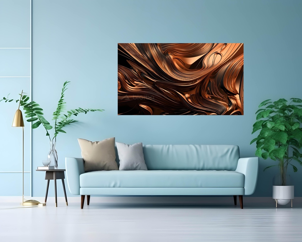 Copper Whirls: An Abstract Vortex