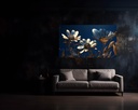 Midnight Florals in Gold
