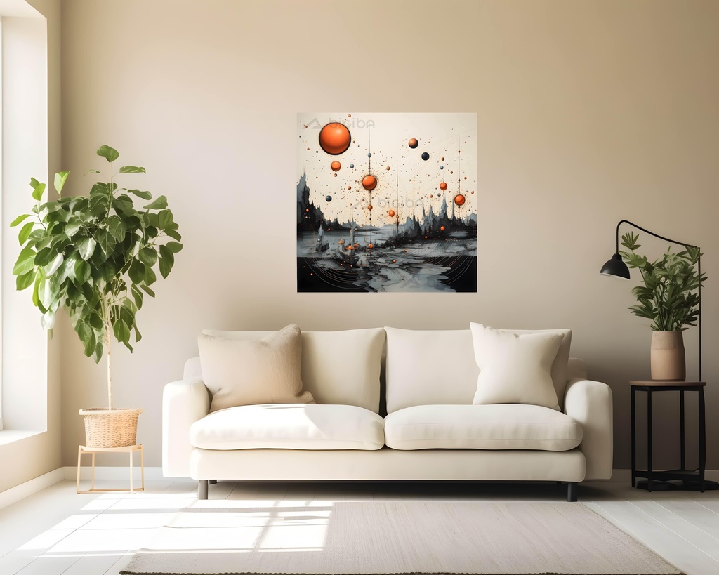 Celestial Orbs and Tethered Dreams